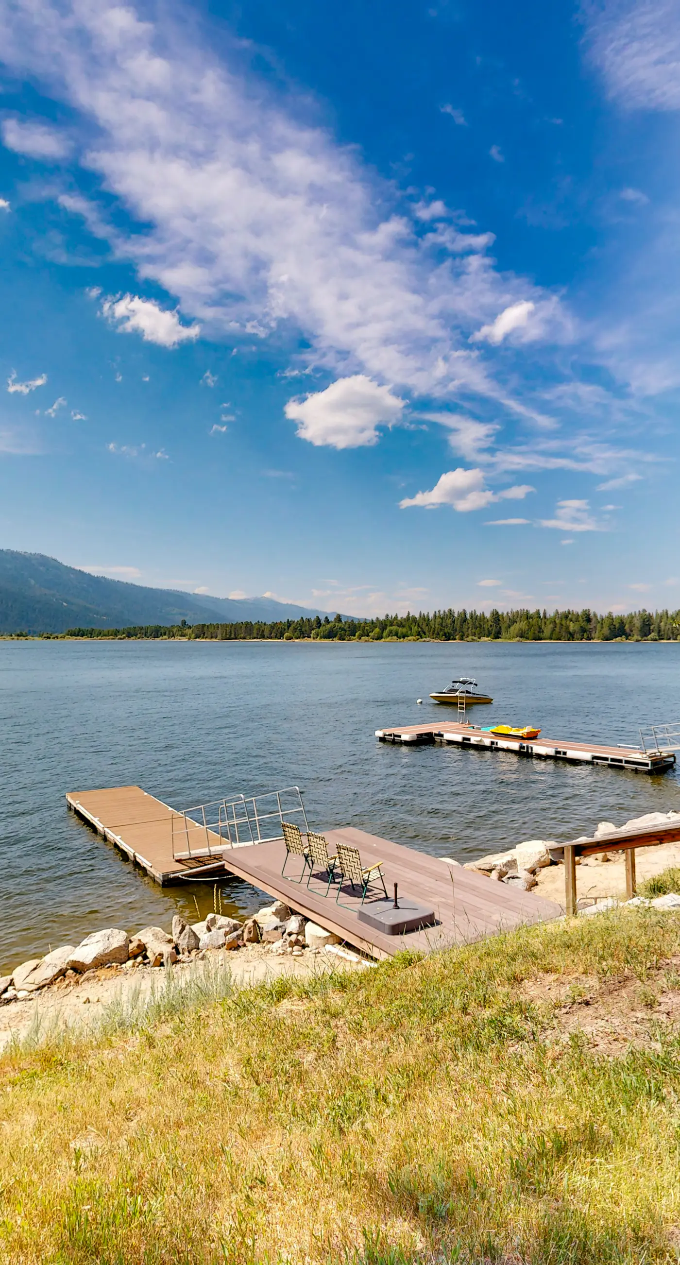 Lakefront Cascade Cabin Private Dock & Games