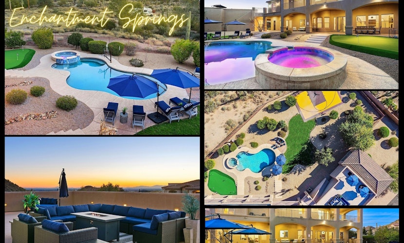 Luxury Oasis Heated Pool & Spa* - 7BR Luxury Estate w/ Panoramic Mountain Views!
