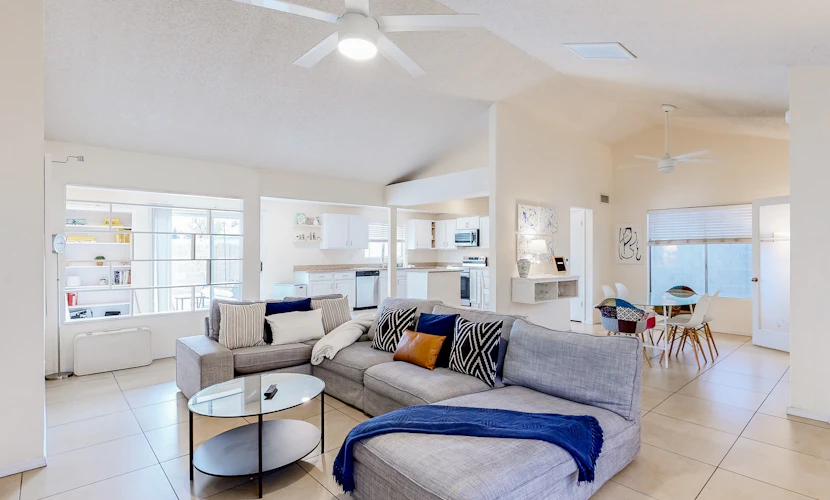 Charming home near walking paths with a work desk, grill, & patio - dog-friendly