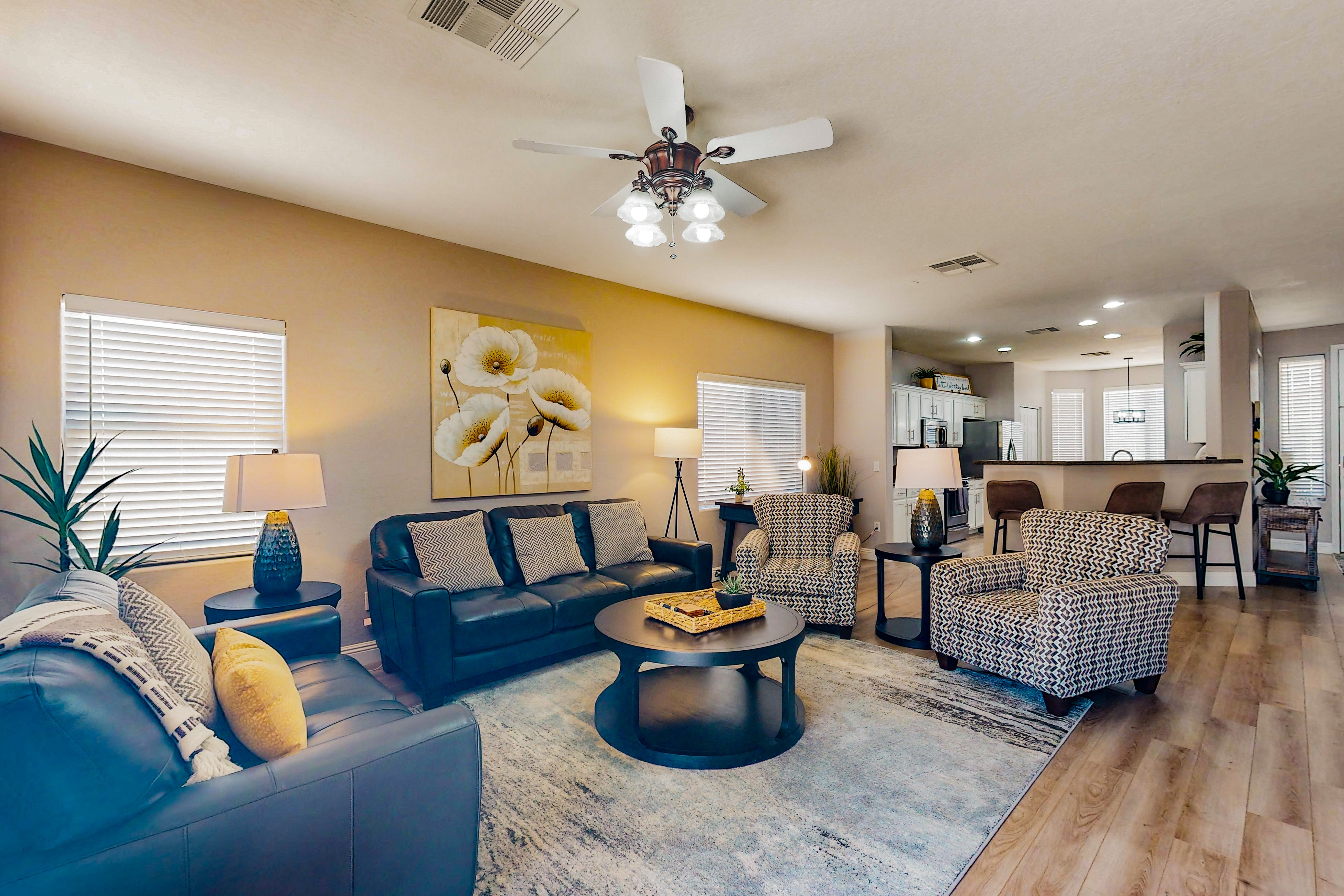 inviting home with private pool, patio, grill, washer/dryer, & central AC