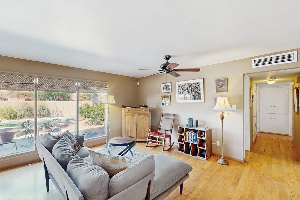 Sun-soaked & charming dog-friendly retreat with private pool, large patio, & W/D