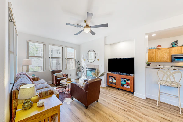 Gated community condo with pool, hot tub, gym, & private patio - near golf