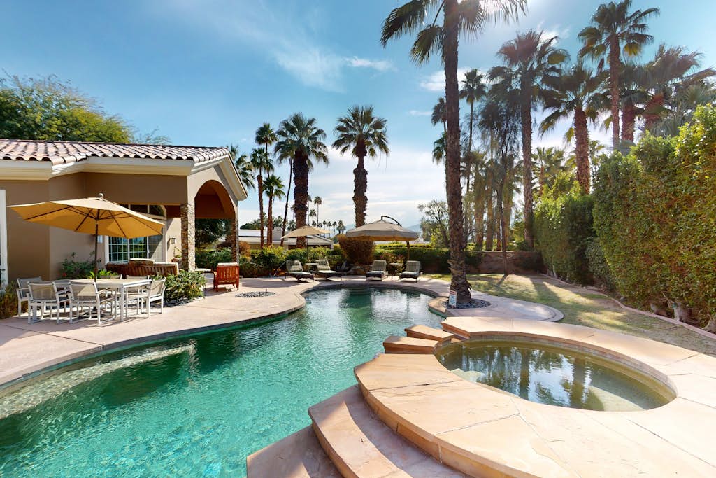 Luxurious, dog-friendly home w/ a home office, private pool, spa & gas grill