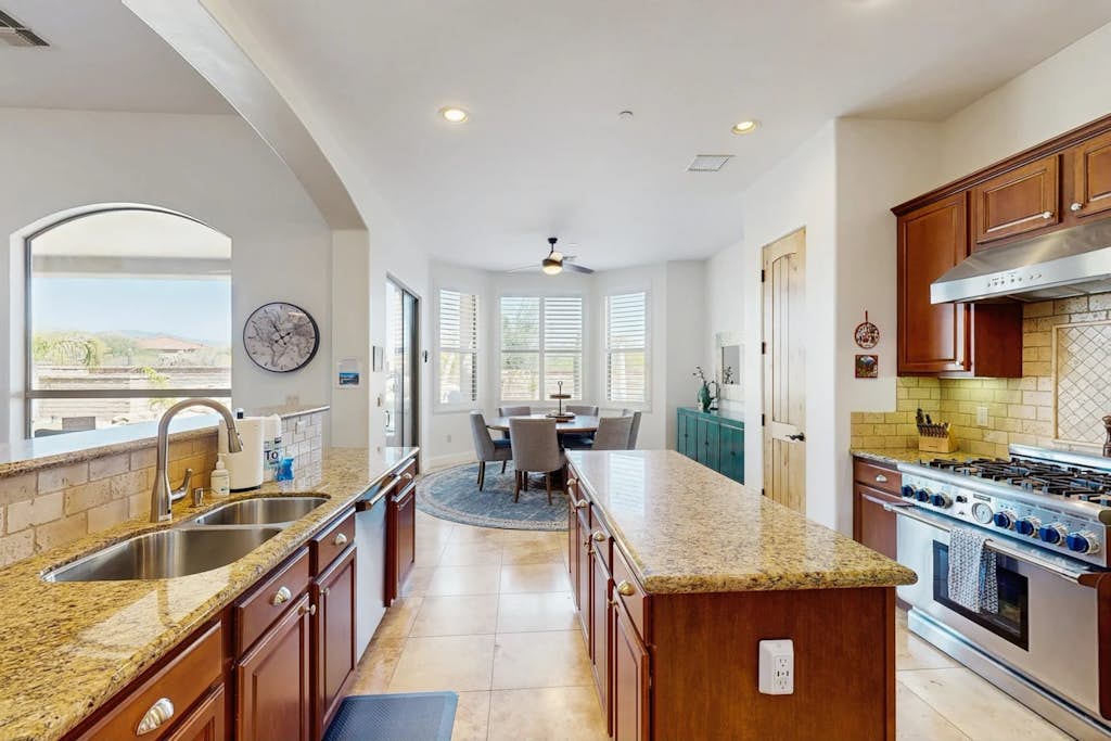 Dog-Friendly Desert Oasis w/ a Gourmet Kitchen, Private Pool, & Putting Green