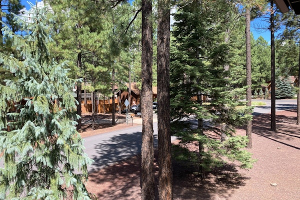 Bohemian condo with updated interior, work desk, fireplace, & mountain views