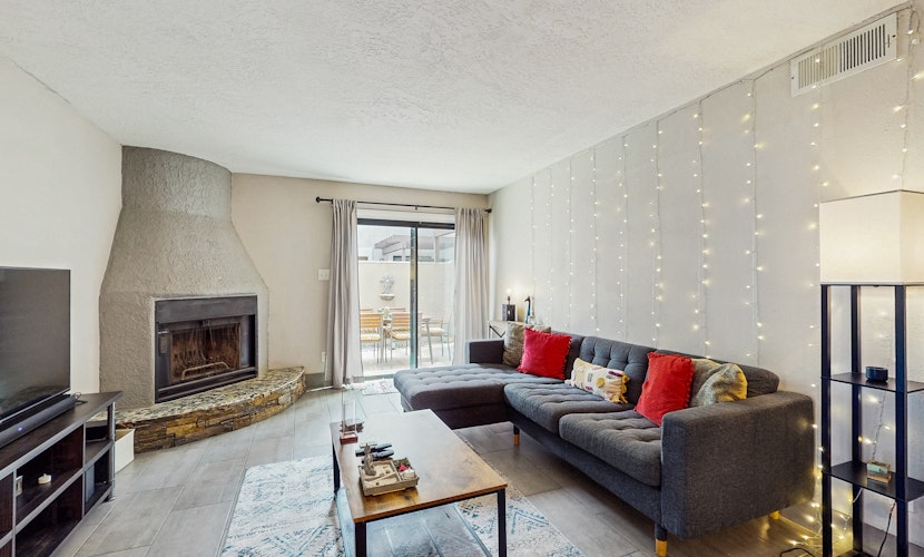 Ground floor condo w/ private patio & direct access to shared pool, dog-friendly