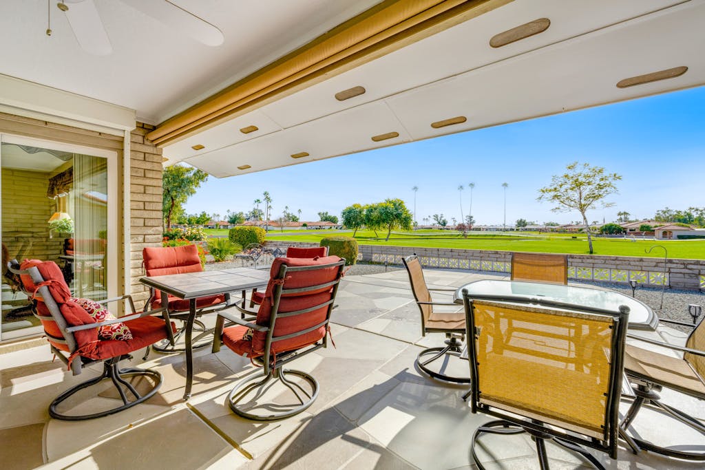 Dog-friendly, golf course adjacent home with a pool, hot tub, & fitness center