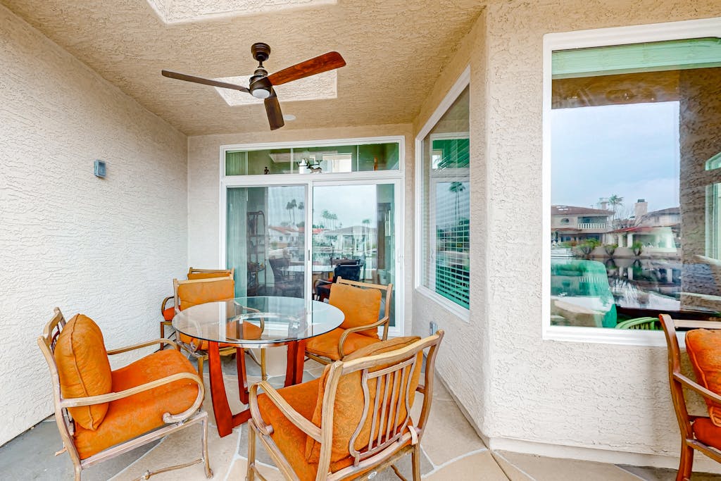 Lake view desert stay with pool, patio, grill, & smart TVs - snowbird-friendly