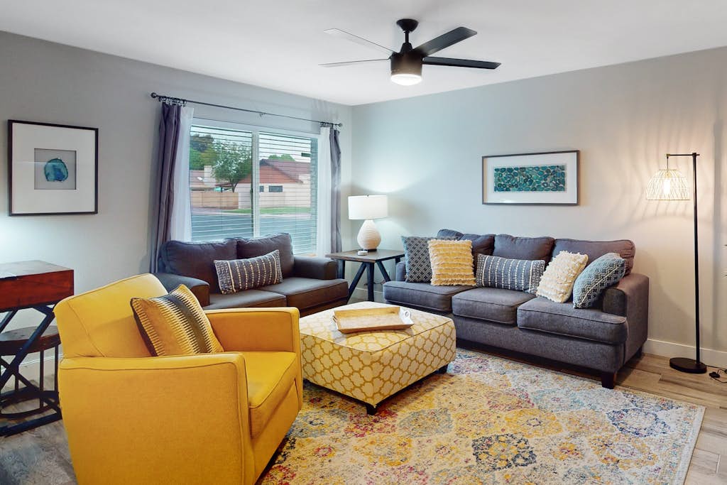 Relax Poolside at Spacious Mesa Home with Grill, & Central AC - Prime Location