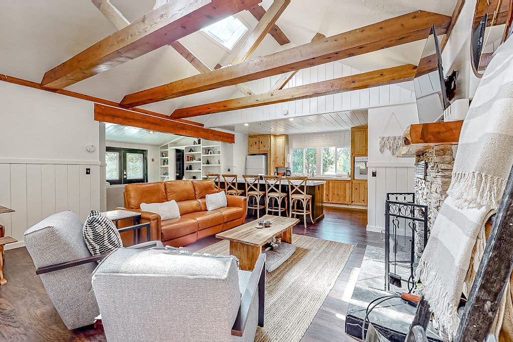 Dog-friendly, renovated home with fireplace & amazing deck