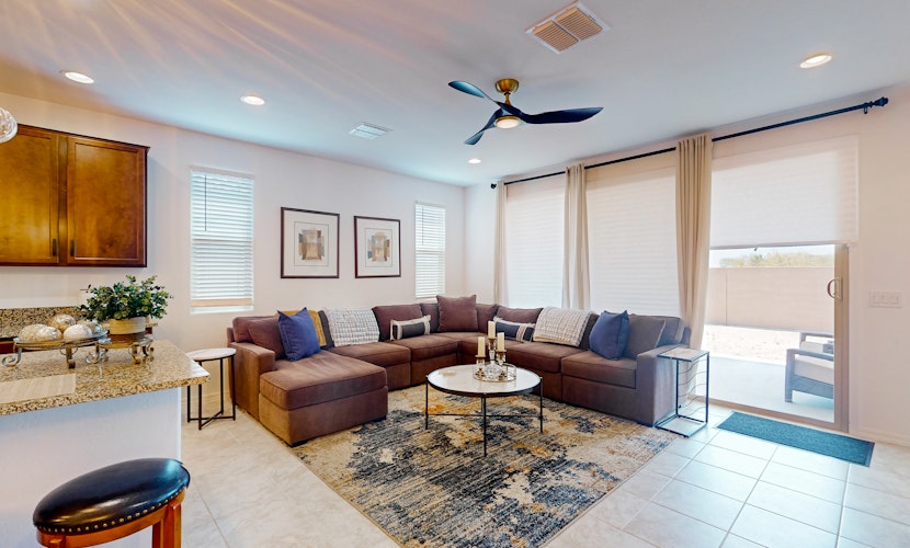 Modern 55+ home with community pool, clubhouse, gym, pickleball