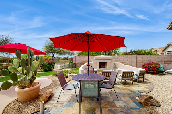 Spacious home on the golf course with private pool, BBQ grill, remote workspaces