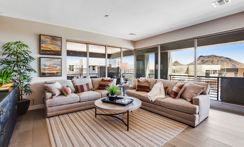 Inviting townhouse with pool, hot tub, balcony, central AC, & W/D