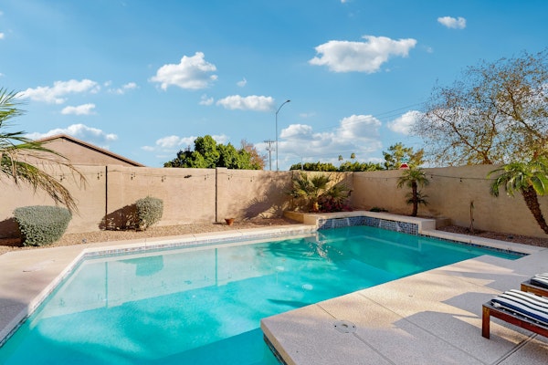A Comfortable Mesa Escape with a Private Pool, Game Room, and Access to Shops