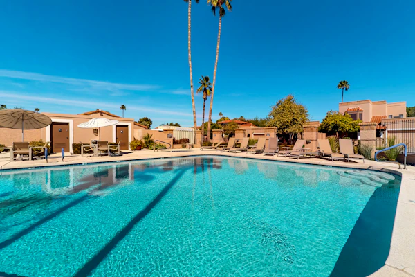Beautiful waterfront home w/ private patios, shared pools, hot tub