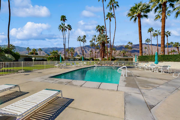 Sunny Palm Springs Retreat with Shared Pool, Hot Tub & Prime Location!