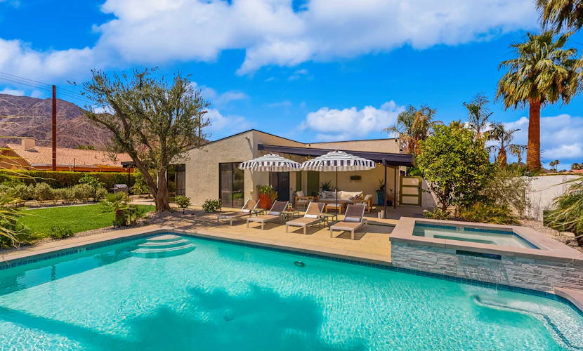 Jewel on a double lot with a private pool, spa, and resort like yard