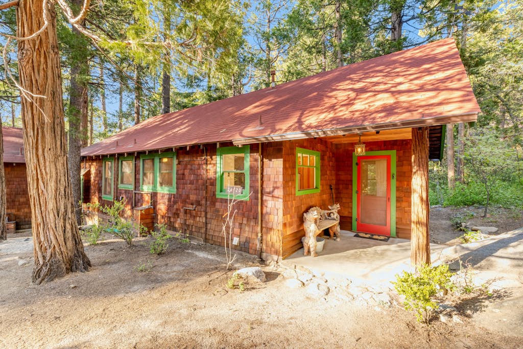 Serene & cozy vintage 1950s cabin with fireplace & washer/dryer