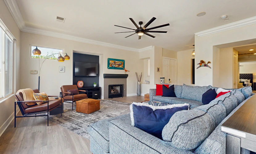 Spectacular lakefront & mountain views on the Pete Dye Dunes Golf Course