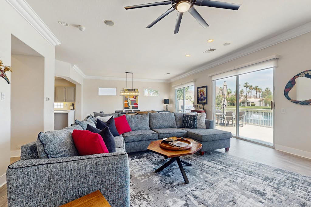Spectacular lakefront & mountain views on the Pete Dye Dunes Golf Course