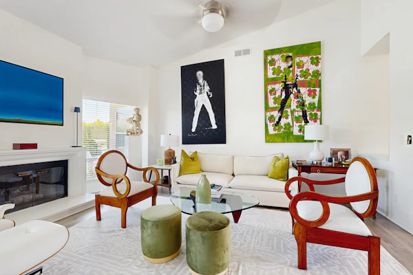 Sun-soaked dog-friendly retreat with private pool, hot tub, fireplace, & W/D
