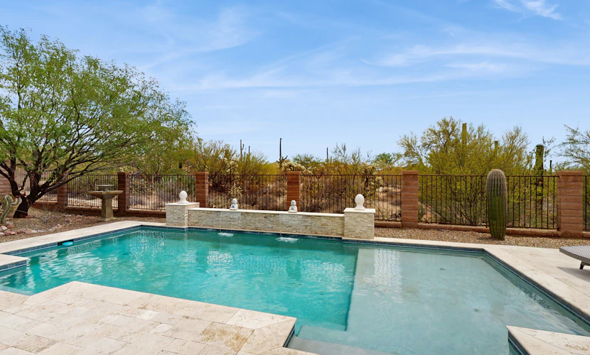 Beautiful contemporary home with gorgeous views, private pool, & gas grill