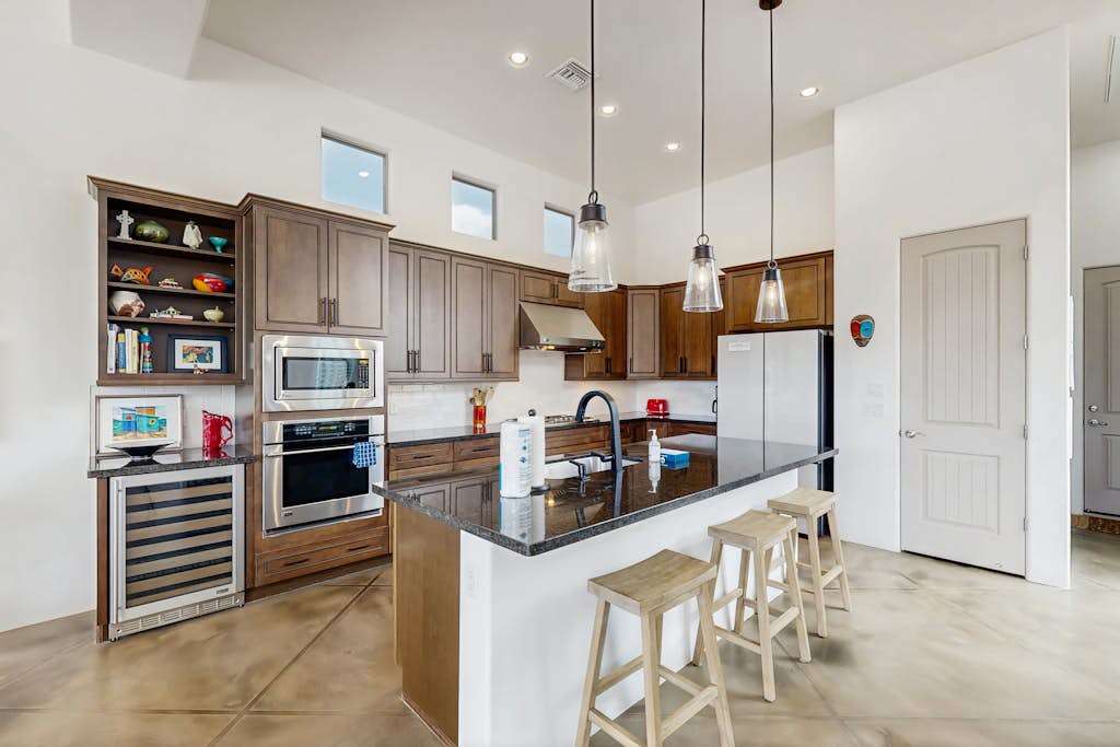Beautiful contemporary home with gorgeous views, private pool, & gas grill