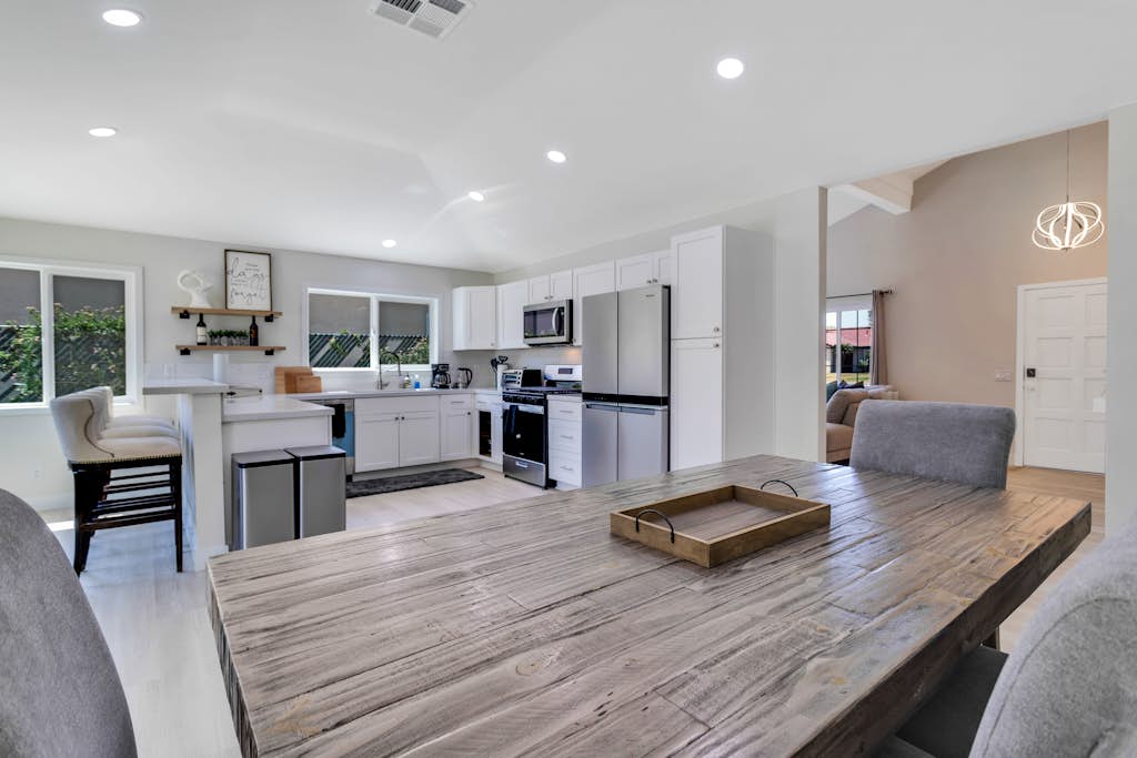 Dog-friendly home with pool, spa, enclosed yard, covered lanai, & fireplace