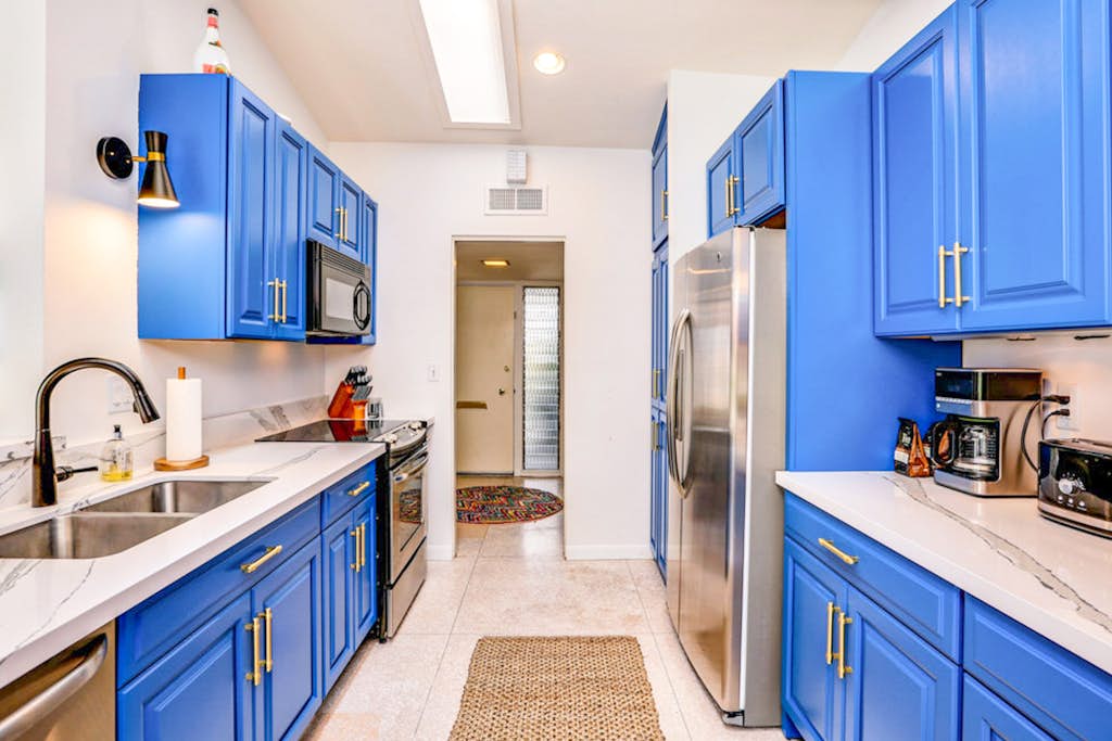 Mid-century modern condo w/ fun decor, private patio, & shared pool