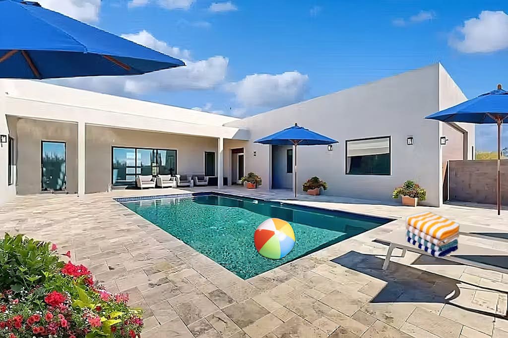 3-suite home on 2.5 acres, complete with a private pool & large furnished patio
