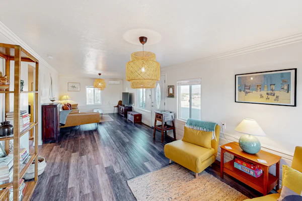 Cacti Sanctuary with private hot tub & firepit near Joshua Tree