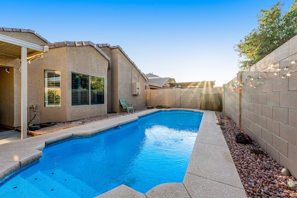 Stunning home with pool, patio, grill, central AC & washer/dryer