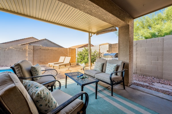 Stunning home with pool, patio, grill, central AC & washer/dryer