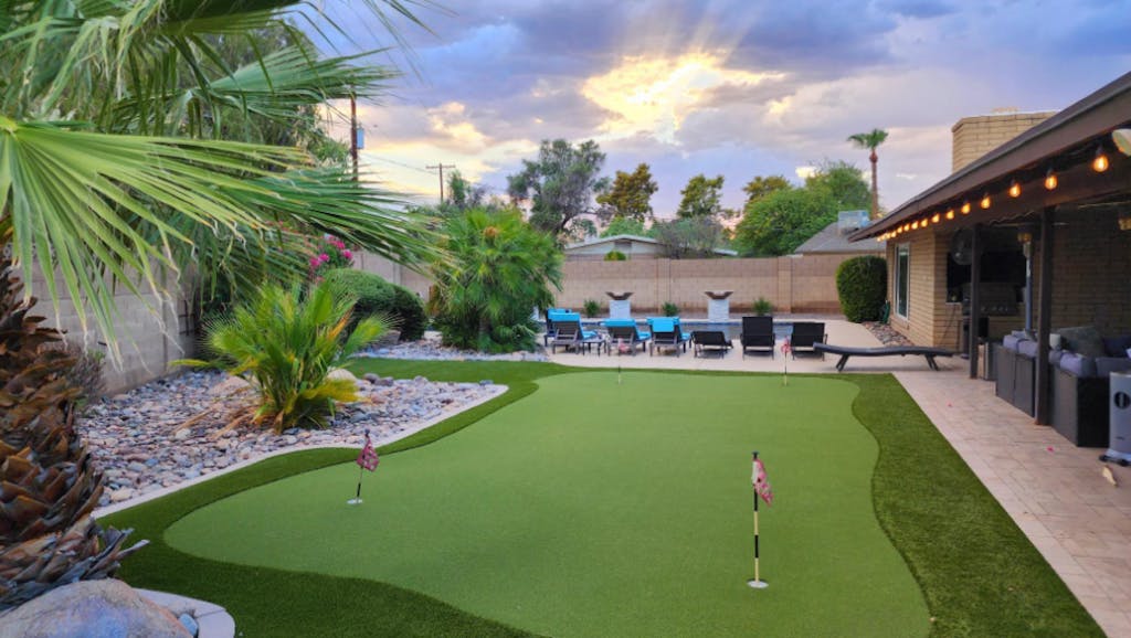 Dog-friendly home with private pool, hot tub, W/D, central AC & enclosed yard