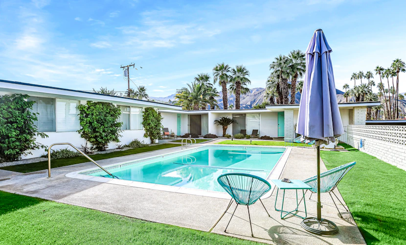 Stylish Dual-Suite Gem w/ Patio, Shared Pool, AC, Internet - 1 Block to El Paseo