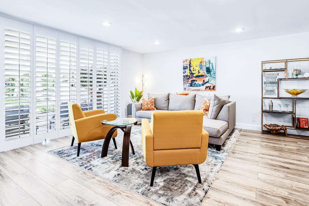 Stylish Dual-Suite Gem w/ Patio, Shared Pool, AC, Internet - 1 Block to El Paseo