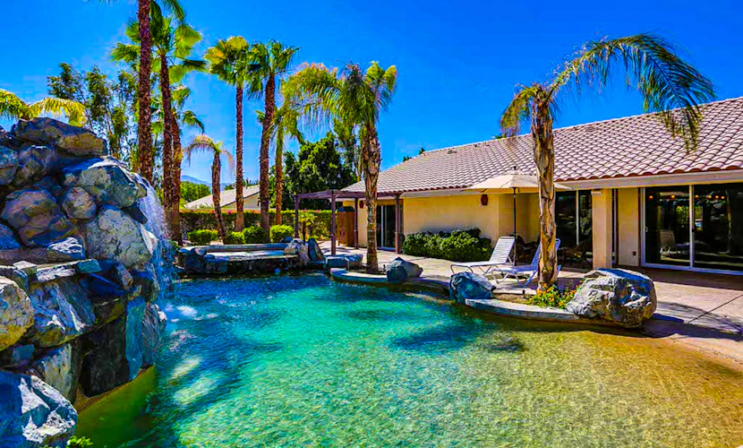 Luxurious Dog-Friendly home with an outdoor kitchen, private pool, spa, & casita