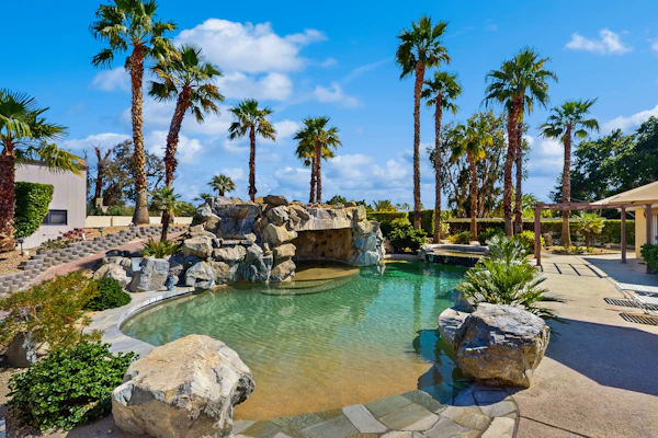 Luxurious Dog-Friendly home with an outdoor kitchen, private pool, spa, & casita