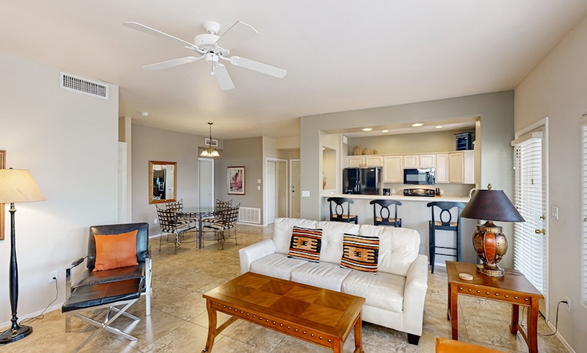 Comfy, updated condo with pool & hot tub - dog-friendly