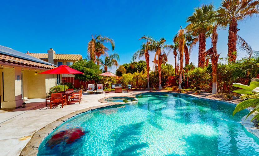 Dog-Friendly Home w/ a Private Pool, Pool Spa, Firepit, & Patio - 3BR - #66716