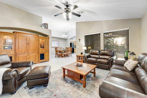 Stunning home with mountain views, pool, fast WiFi, central AC & W/D