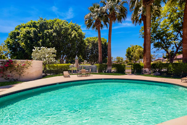 Unwind in style at this cute condo in Palm Desert ft.a sunny patio and pool.