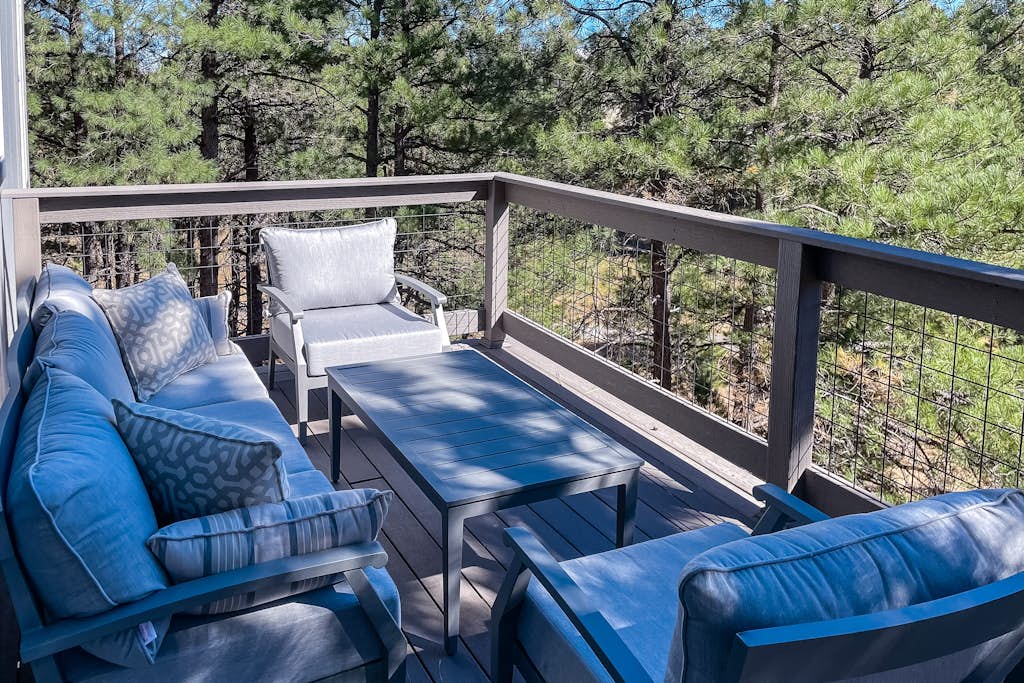 Polished Mountain Home with Fireplaces, Decks, WiFi & Forest View - 2 Dogs OK