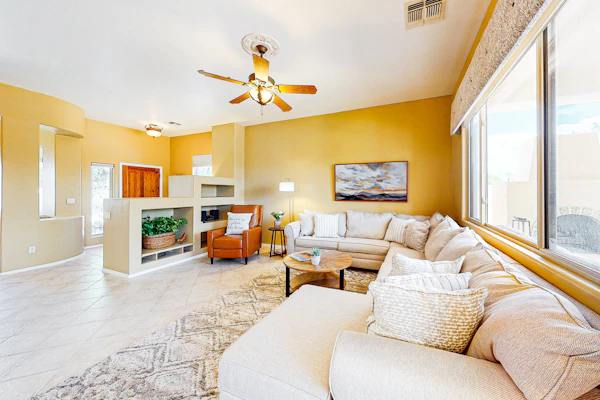 Delightful home with backyard oasis - private pool with spa, cozy patio