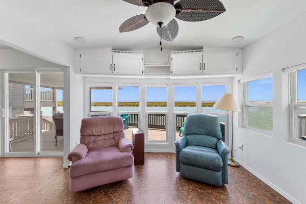 View of Space X from Waterfront one bedroom (629)