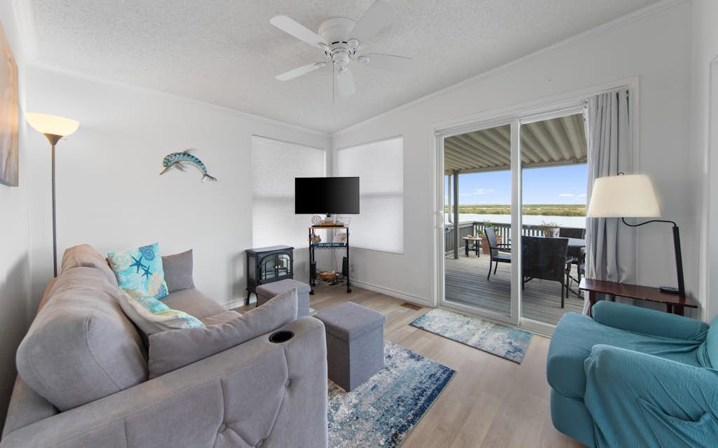 View of Space X from Waterfront one bedroom (629)