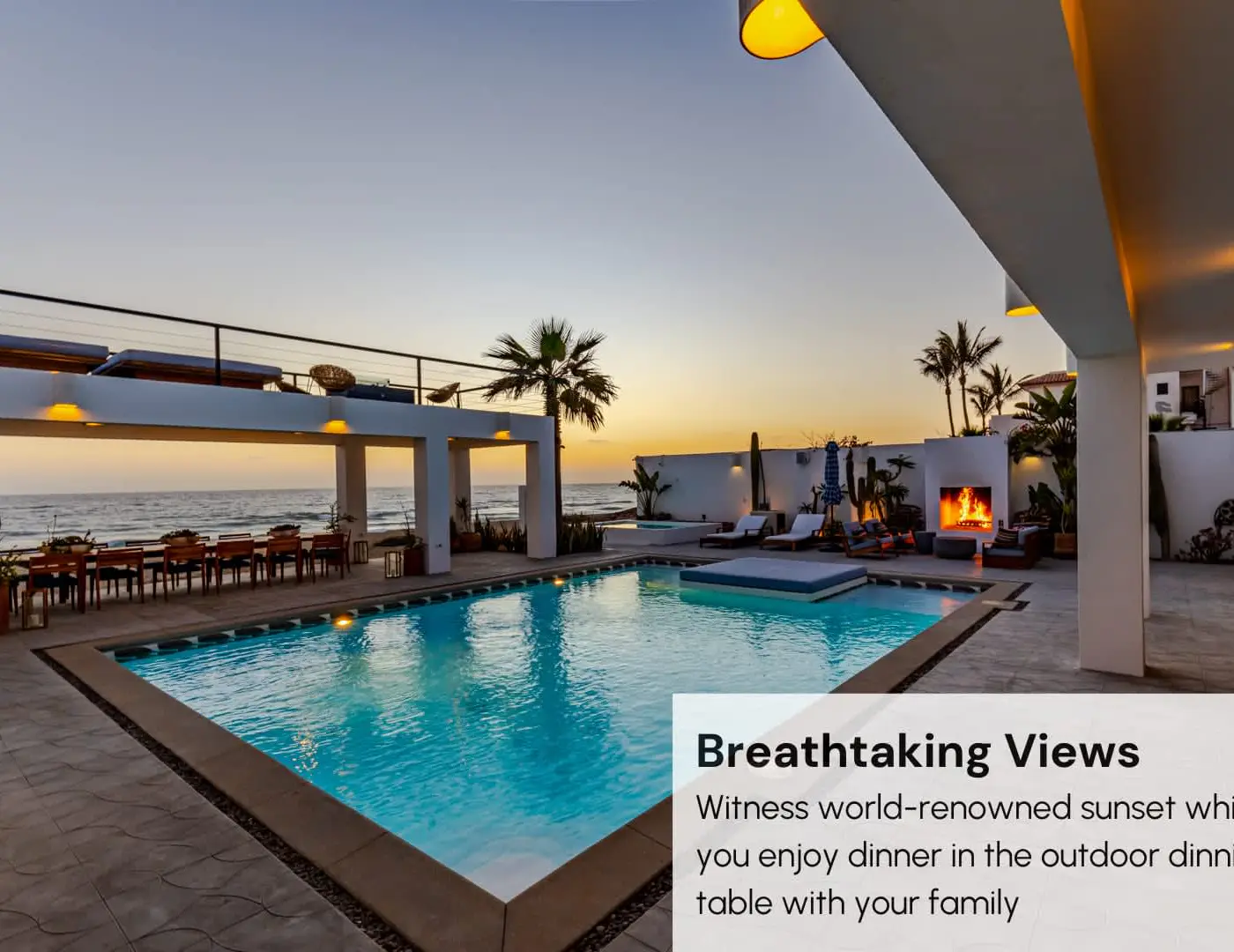 Oceanfront 10 BR Villa with Pool - Jacuzzi - Beach