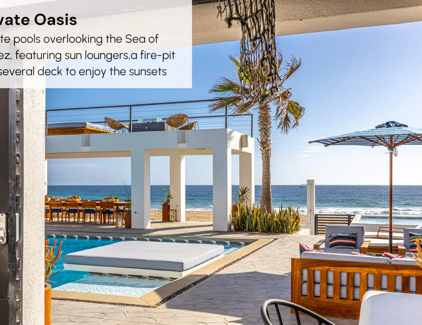 Oceanfront 10 BR Villa with Pool - Jacuzzi - Beach