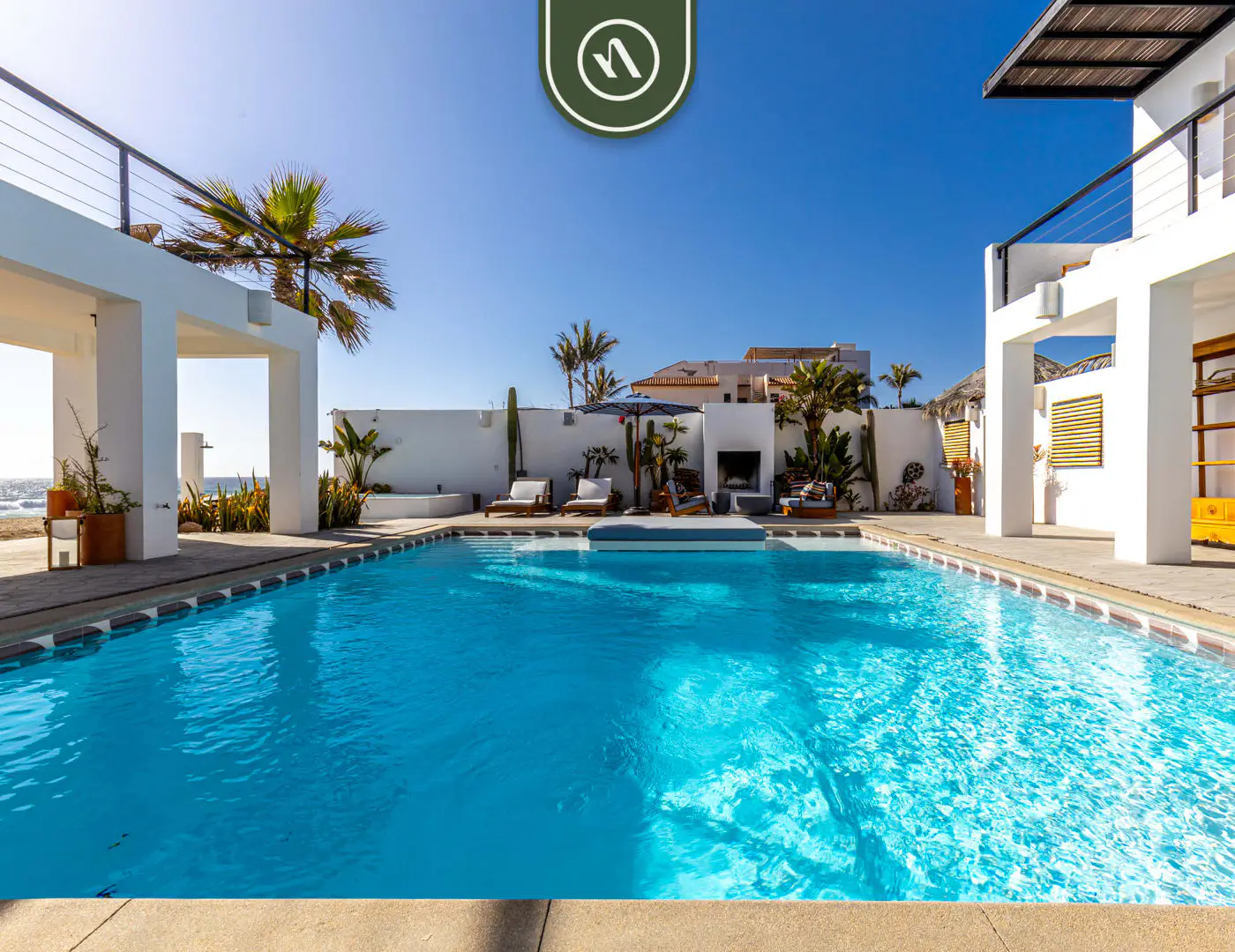 Oceanfront 10 BR Villa with Pool - Jacuzzi - Beach