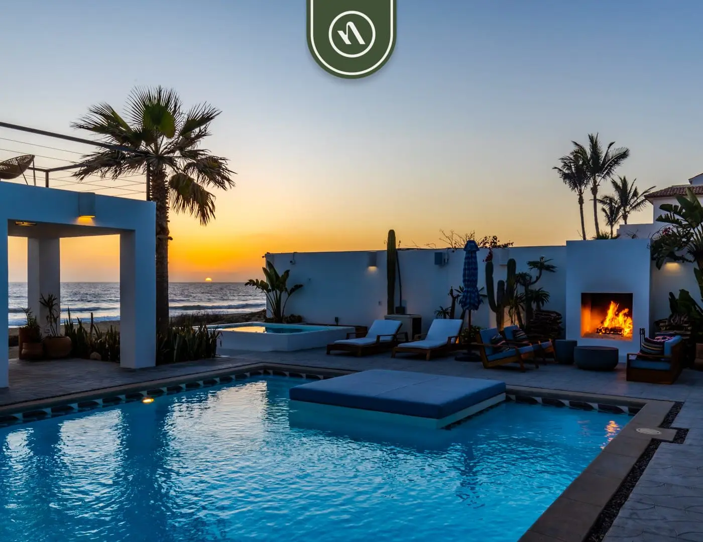 Oceanfront 10 BR Villa with Pool - Jacuzzi - Beach